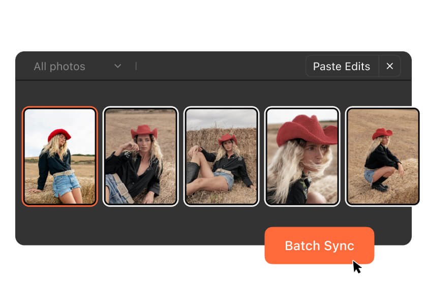 Retouche en lot conçue pour la rapidité et l'efficacité