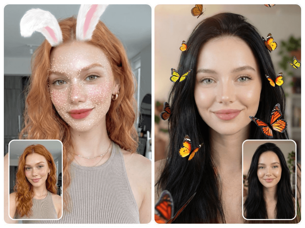 Filtros faciais do BeautyPlus