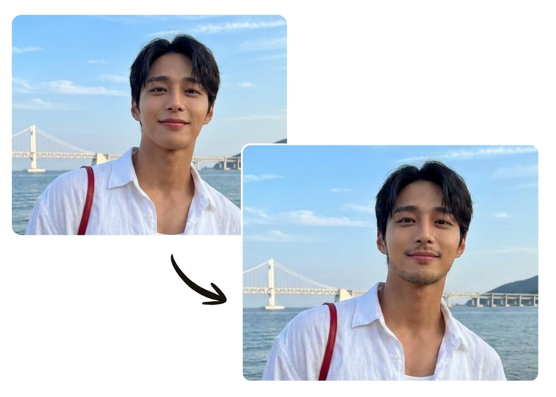 BeautyPlus 온라인 AI 수염 필터