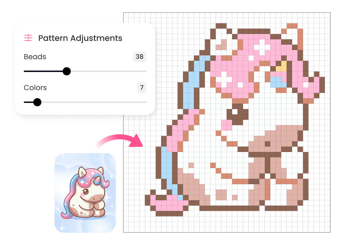 BeautyPlus Pembuat Pola Perler Beads